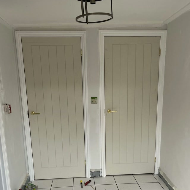 Pair of internal cottage doors